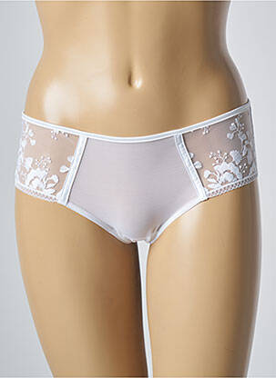 Shorty effet matière satinée blanc SIMONE PERELE femme