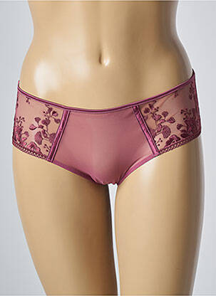 Shorty effet matière satinée rose SIMONE PERELE femme