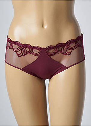 Shorty effet matière satinée rouge SIMONE PERELE femme