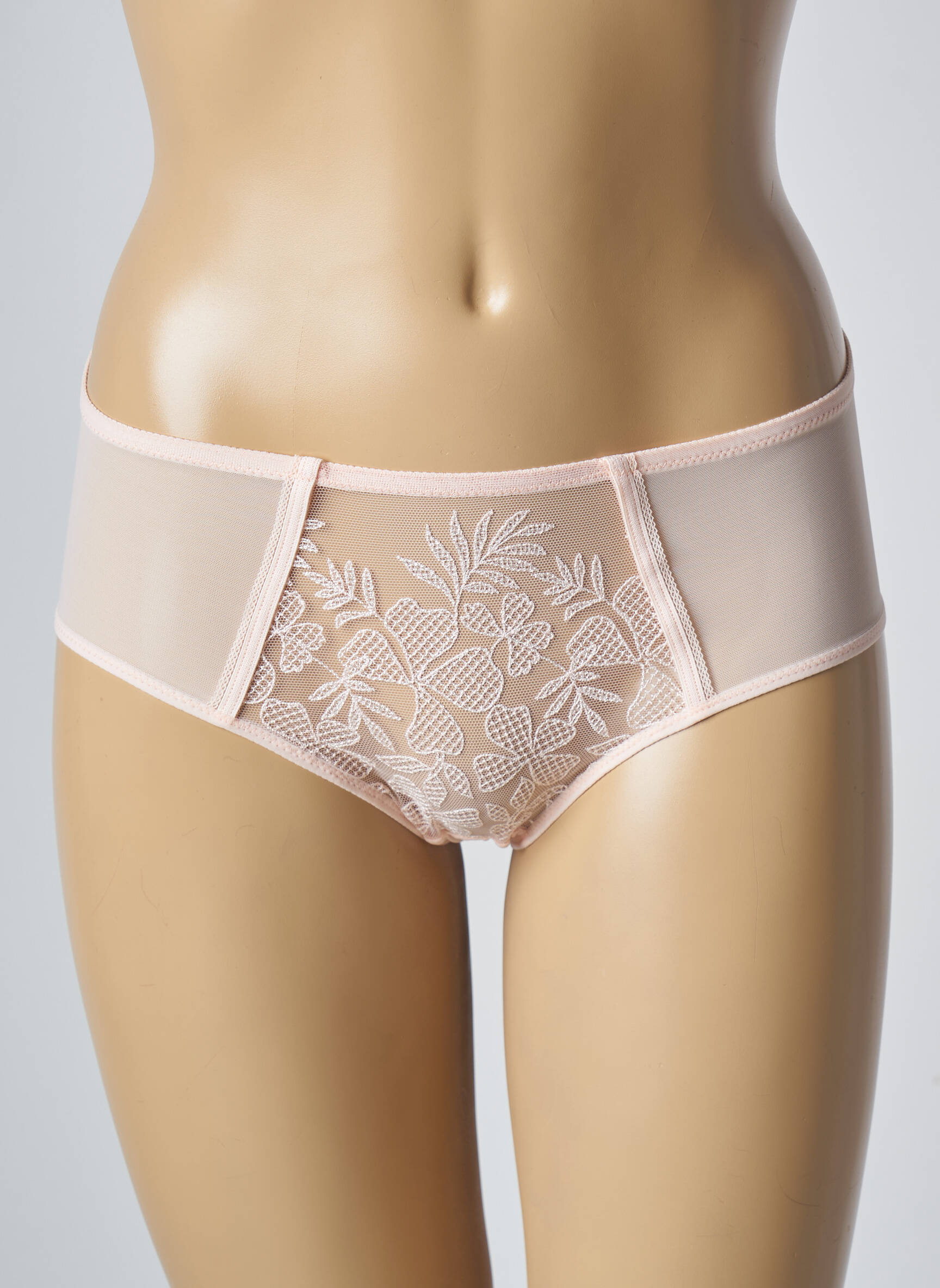 Shorty effet matière satinée rose SIMONE PERELE femme