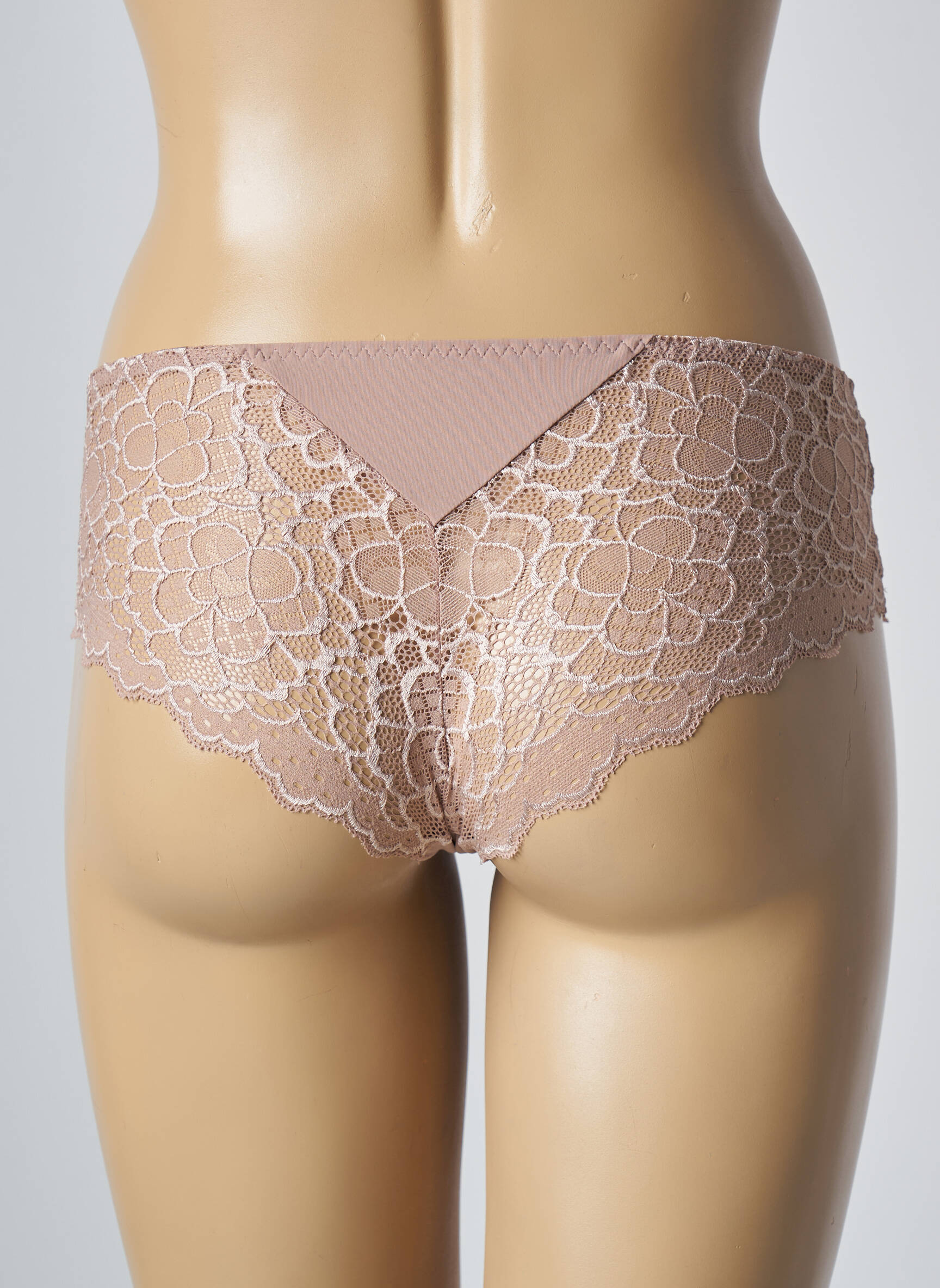 Culotte effet matière satinée beige SIMONE PERELE femme