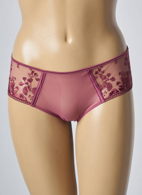 Shorty effet matière satinée rose SIMONE PERELE femme