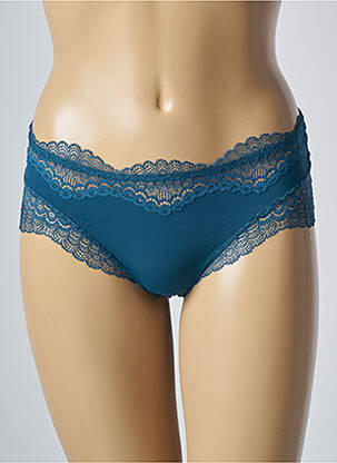 Tanga finition dentelle bleu SIMONE PERELE femme