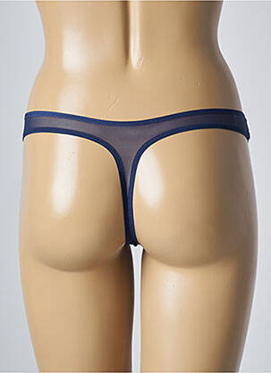 Tanga finition dentelle bleu SIMONE PERELE femme