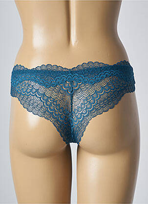 Tanga tissage dentelle bleu SIMONE PERELE femme