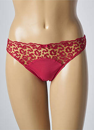 Tanga tissage tulle rouge SIMONE PERELE femme