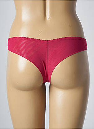 Tanga tissage tulle rouge SIMONE PERELE femme