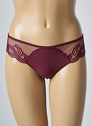 Tanga tissage tulle rouge SIMONE PERELE femme