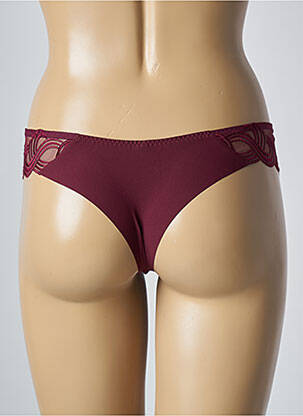 Tanga tissage tulle rouge SIMONE PERELE femme