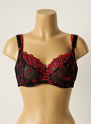 Soutien-gorge effet matière satinée haut soutien-gorge emboitant noir AUBADE femme