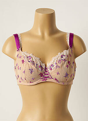Soutien-gorge broderie haut soutien-gorge emboitant rose AUBADE femme