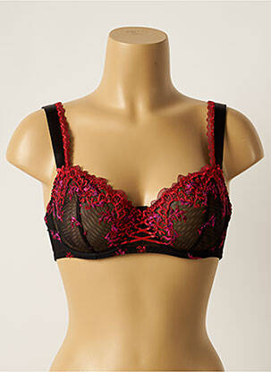Soutien-gorge effet matière satinée haut soutien-gorge emboitant noir AUBADE femme