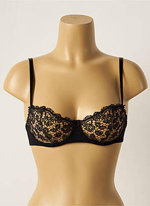 Soutien-gorge effet matière satinée haut soutien-gorge balconnet noir AUBADE femme