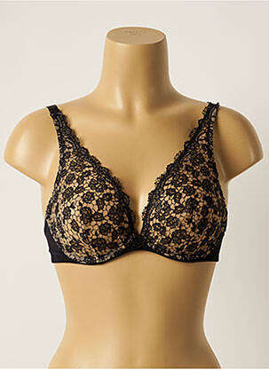 Soutien-gorge effet matière satinée haut soutien-gorge emboitant noir AUBADE femme