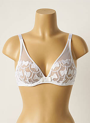 Soutien-gorge broderie haut soutien-gorge emboitant blanc AUBADE femme