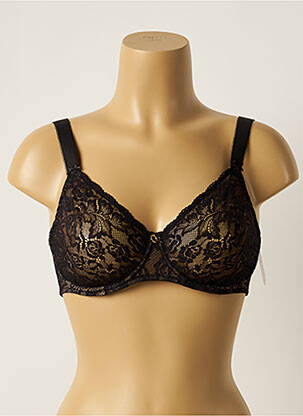 Soutien-gorge effet matière satinée haut soutien-gorge emboitant noir AUBADE femme