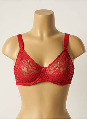 Soutien-gorge effet matière satinée haut soutien-gorge emboitant rouge AUBADE femme