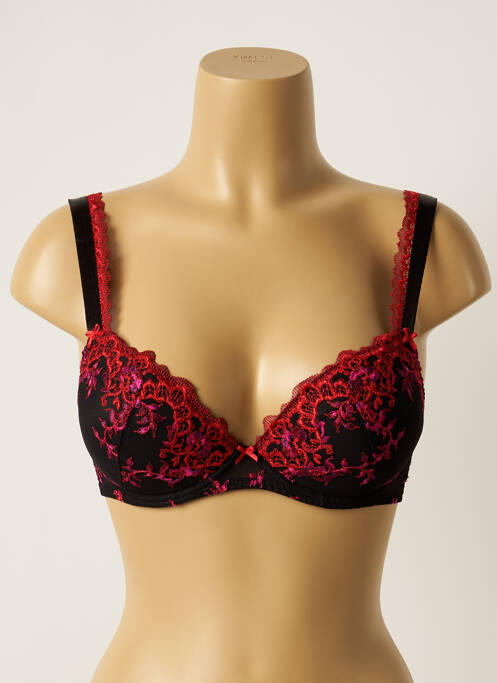Soutien-gorge broderie haut soutien gorge push up air noir AUBADE femme