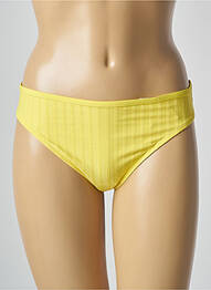 Bas de maillot de bain tissage satiné culotte jaune CHERRY BEACH femme