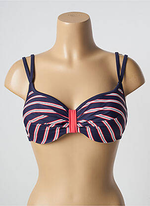 Haut de maillot de bain haut soutien-gorge moulé haut soutien-gorge moulé bleu BESTFORM femme