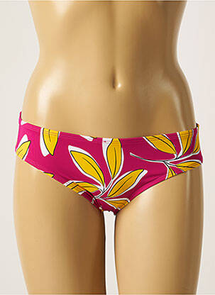 Bas de maillot de bain imprimé fleurs culotte rose AUBADE femme