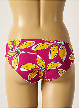 Bas de maillot de bain imprimé fleurs culotte rose AUBADE femme