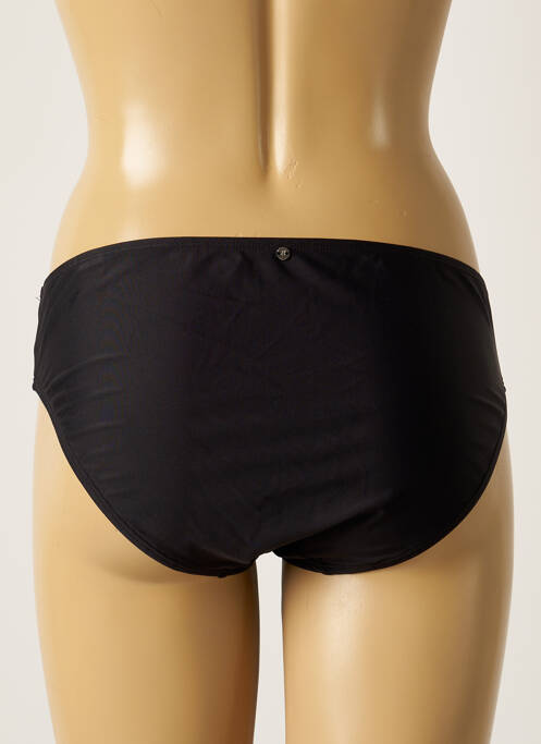 Bas de maillot de bain tissage satiné culotte noir BESTFORM femme