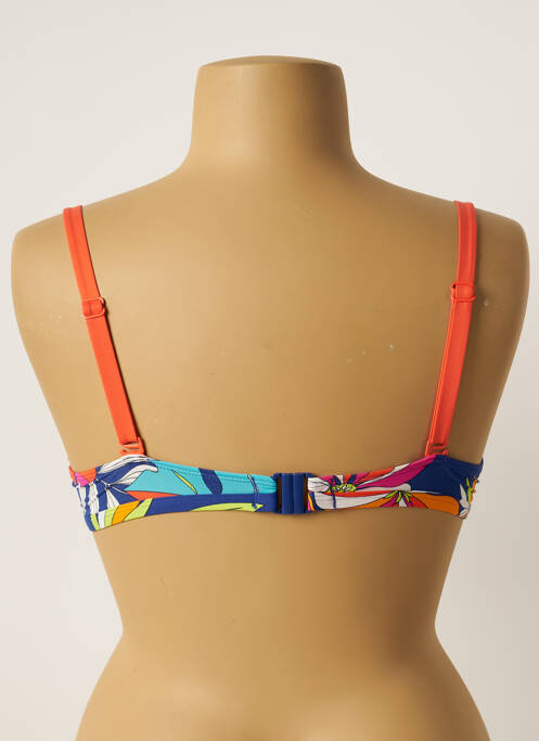 Haut de maillot de bain stretch haut soutien-gorge emboitant bleu CHERRY BEACH femme