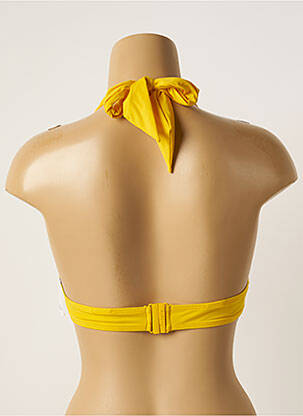 Haut de maillot de bain stretch haut soutien-gorge moulé jaune AUBADE femme