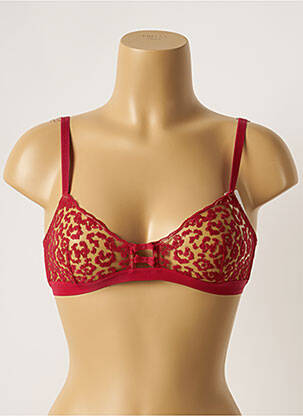 Soutien-gorge effet matière satinée haut soutien-gorge emboitant violet SIMONE PERELE femme