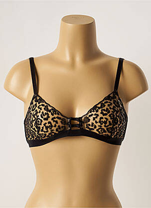 Soutien-gorge effet matière satinée haut soutien-gorge emboitant noir SIMONE PERELE femme