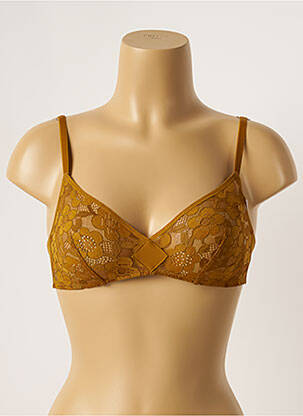 Soutien-gorge effet matière satinée haut soutien-gorge emboitant vert SIMONE PERELE femme