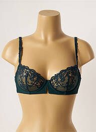 Soutien-gorge effet matière satinée haut soutien-gorge emboitant vert SIMONE PERELE femme