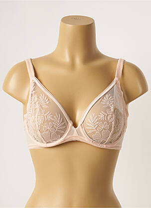 Soutien-gorge broderie haut soutien-gorge emboitant rose SIMONE PERELE femme