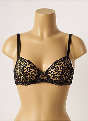 Soutien-gorge effet matière satinée haut soutien-gorge emboitant noir SIMONE PERELE femme