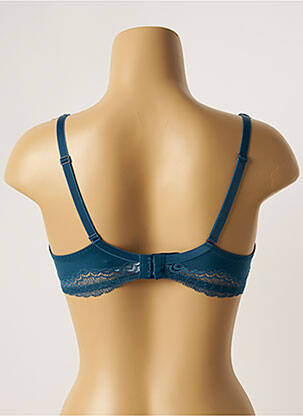 Soutien-gorge effet matière satinée haut soutien-gorge emboitant bleu SIMONE PERELE femme
