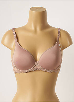 Soutien-gorge tissage dentelle haut soutien-gorge moulé rose SIMONE PERELE femme