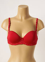 Soutien-gorge effet matière satinée haut soutien-gorge moulé rouge SIMONE PERELE femme