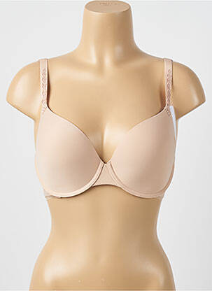Soutien-gorge effet matière satinée haut soutien-gorge moulé chair SIMONE PERELE femme