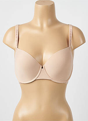 Soutien-gorge effet matière satinée haut soutien-gorge moulé chair SIMONE PERELE femme