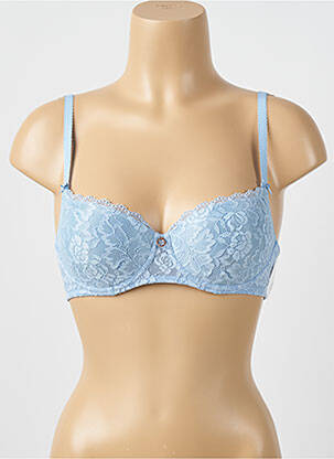 Soutien-gorge effet matière satinée haut soutien-gorge moulé bleu AUBADE femme