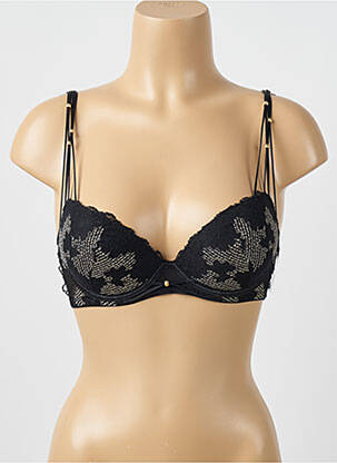 Soutien-gorge effet matière satinée haut soutien-gorge push-up noir AUBADE femme