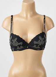 Soutien-gorge effet matière satinée haut soutien-gorge push-up noir AUBADE femme