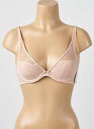 Soutien-gorge effet matière satinée haut soutien-gorge moulé rose AUBADE femme