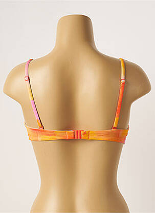 Haut de maillot de bain stretch haut soutien-gorge balconnet orange CHERRY BEACH femme