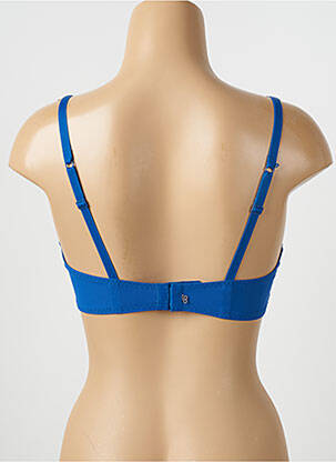 Soutien-gorge effet matière satinée haut soutien-gorge moulé bleu SIMONE PERELE femme
