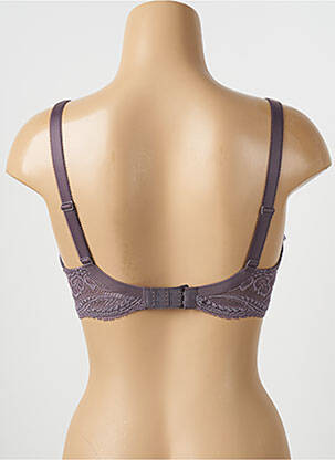 Soutien-gorge effet matière satinée haut soutien-gorge moulé gris SIMONE PERELE femme