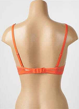 Soutien-gorge effet matière satinée haut soutien-gorge push-up orange SIMONE PERELE femme
