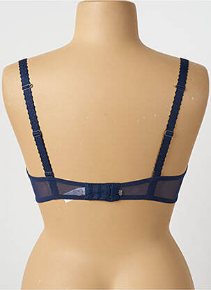 Soutien-gorge effet matière satinée haut soutien-gorge moulé bleu SIMONE PERELE femme