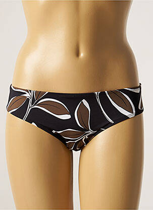 Bas de maillot de bain imprimé fantaisie culotte noir AUBADE femme